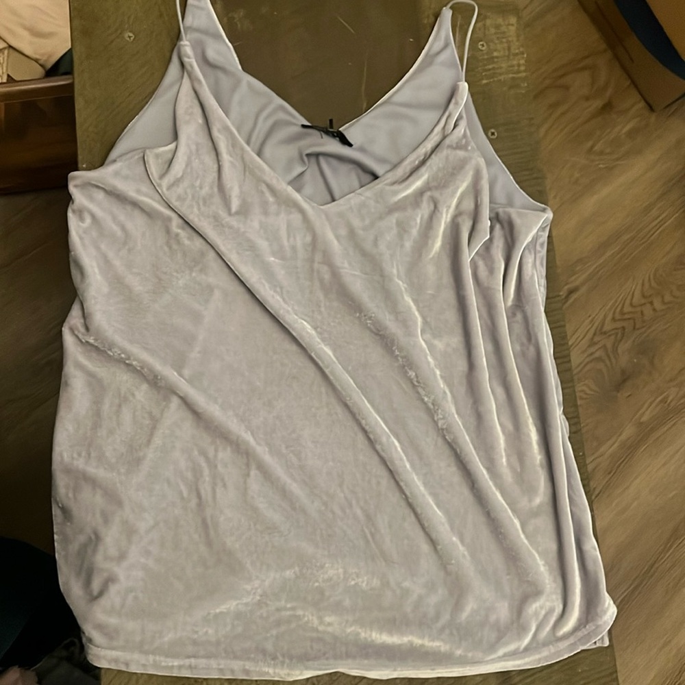 Velvet like tank top